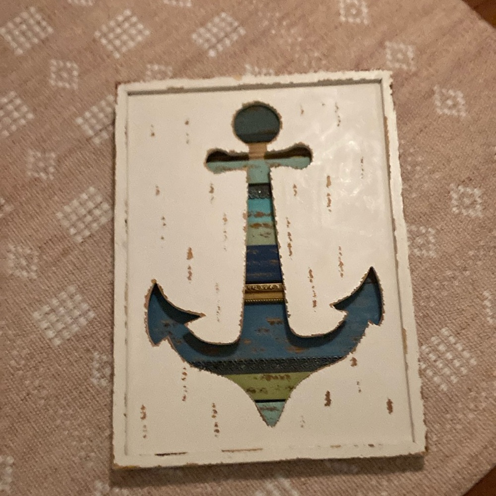 Anchor wood  wall art